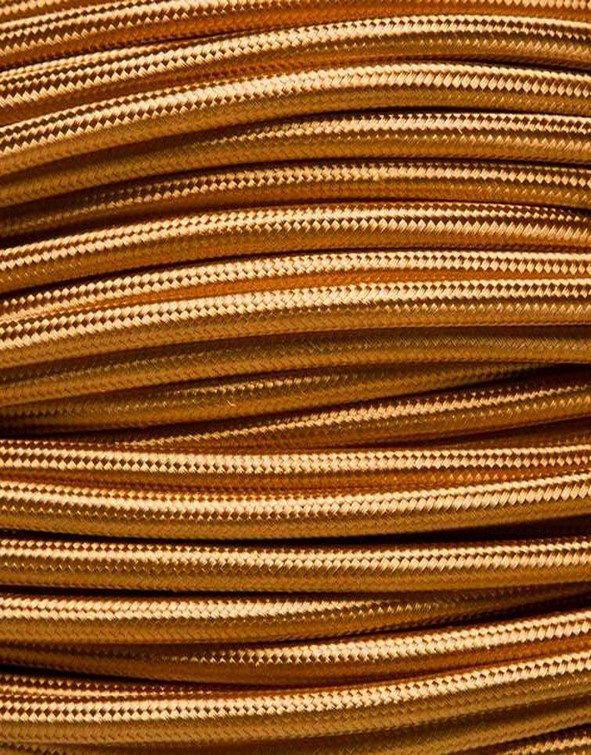Goldenes Textilkabel