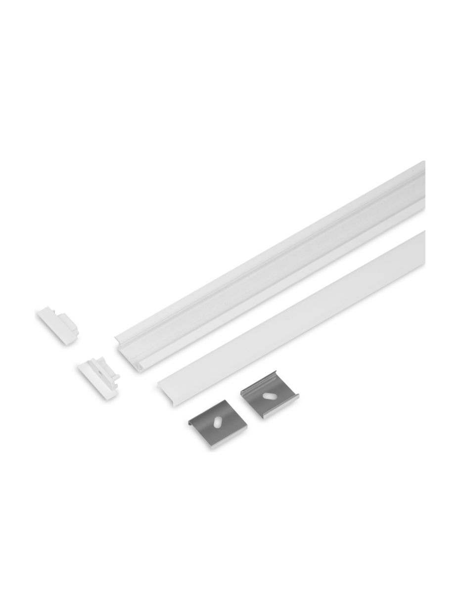 Aluminiumprofil - Model G für Philips Hue und WiZ - Weiß