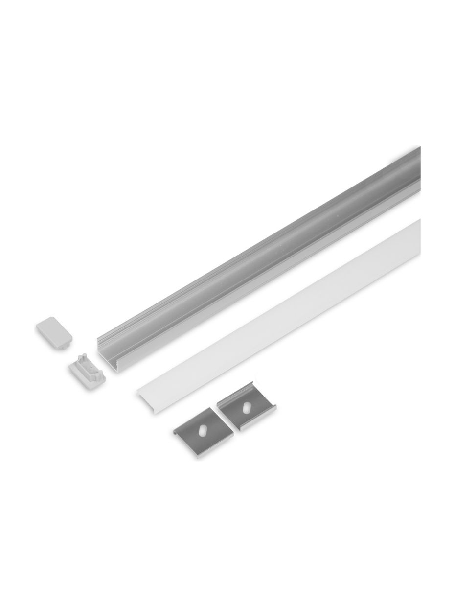 Aluminiumprofil - Model U - 14.6mm LED-Streifen - Alu