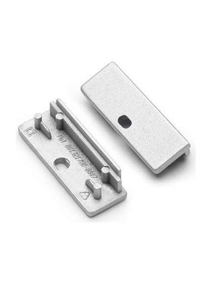 Endkappe für WIDE24 - Silber m. Loch - 20 Stk