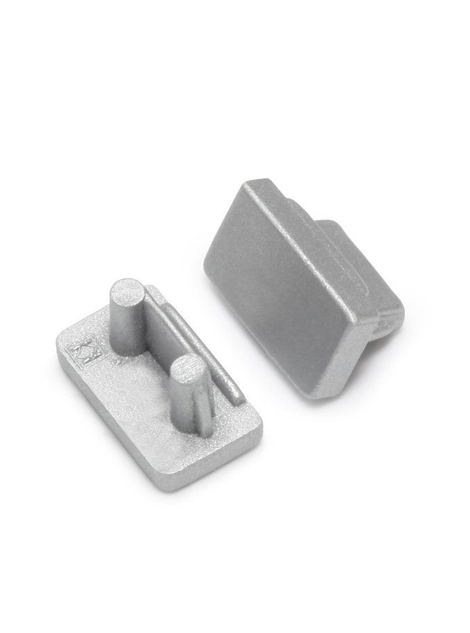 Endkappen für SLIM8 - Silber - 20 Stk