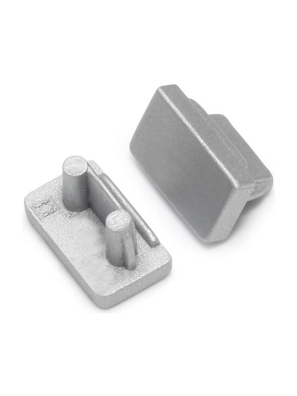 Endkappen für SLIM8 - Silber - 500 Stk