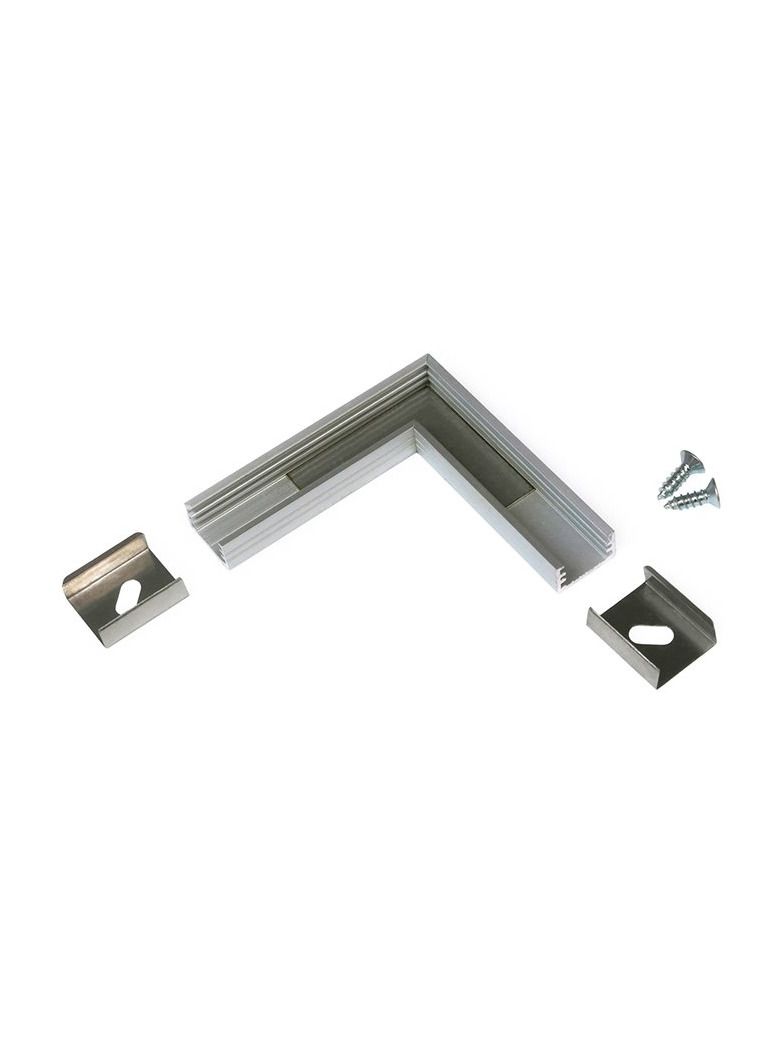 Winkel für LED-Profil SLIM8 - 90° - Eloxiert