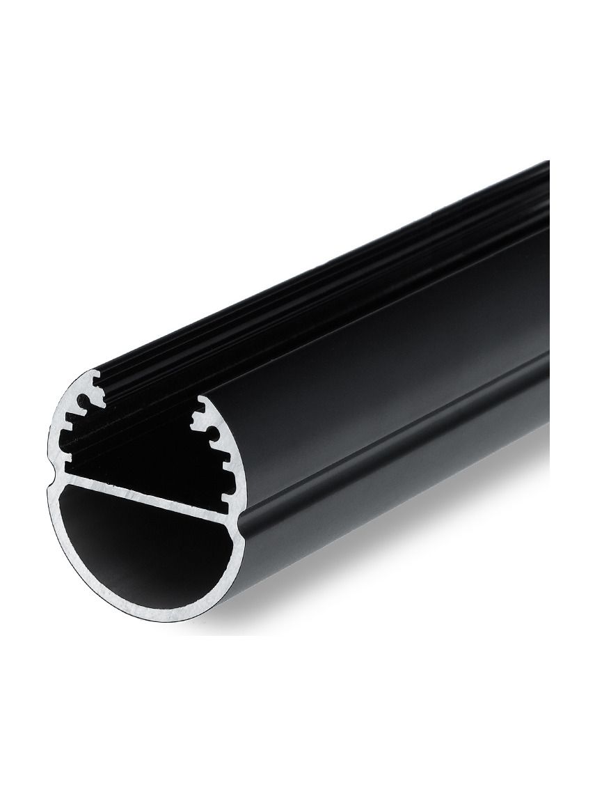 LED-Profil OVAL20 - 1m - Schwarz