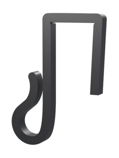 Lichterketten-Clips – Für Weihnachtsbeleuchtung und Lichterketten am Zaun - 15mm - Schwarz - 20 Stk.