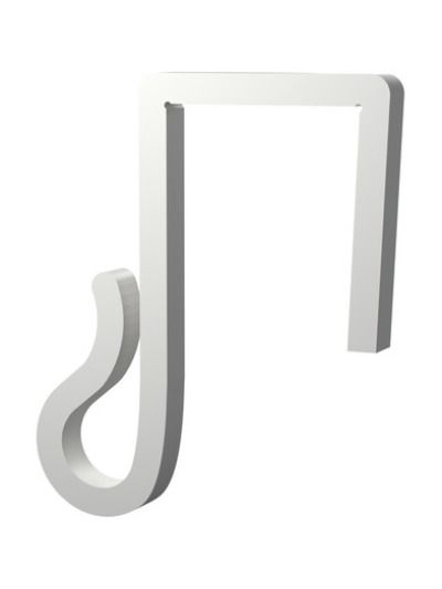 Lichterketten-Clips – Für Weihnachtsbeleuchtung und Lichterketten an Hecken - 15mm - Weiß - 20 Stk.