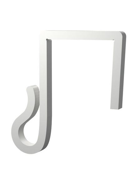 Lichterketten-Clips – Für Weihnachtsbeleuchtung und Lichterketten am Zaun - 25mm - Weiß - 20 Stk.
