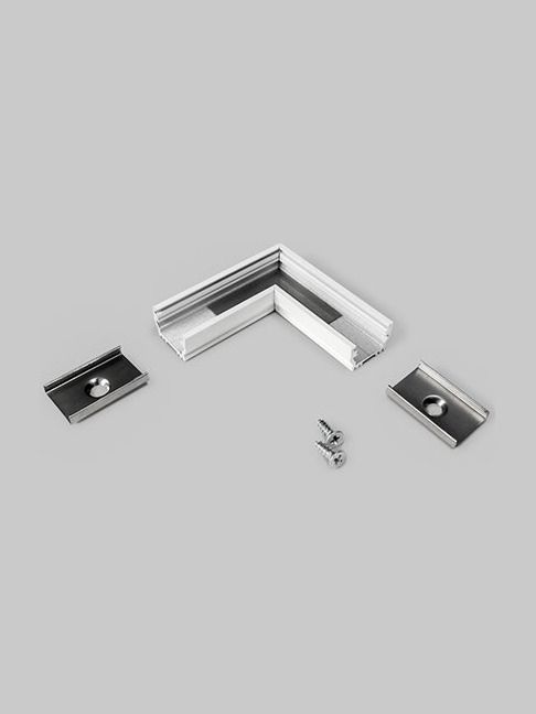 Winkel für LED-Profil UNI12 - 90° - Weiß