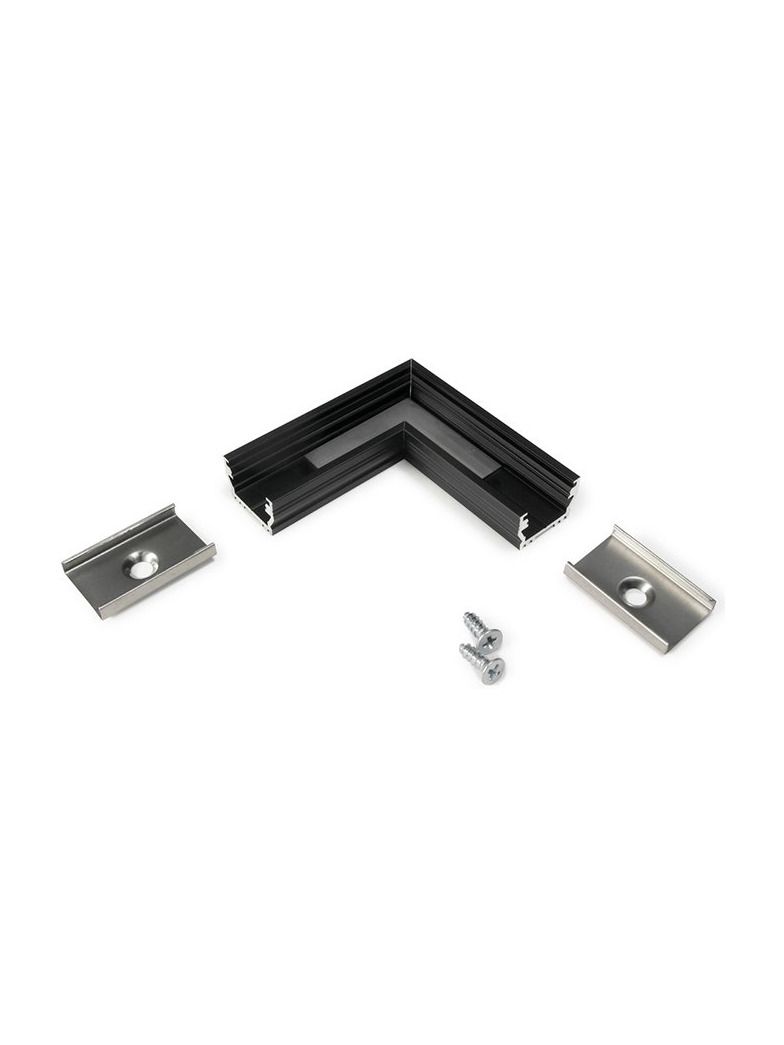 Winkel für LED-Profil UNI12 - 90° - Schwarz
