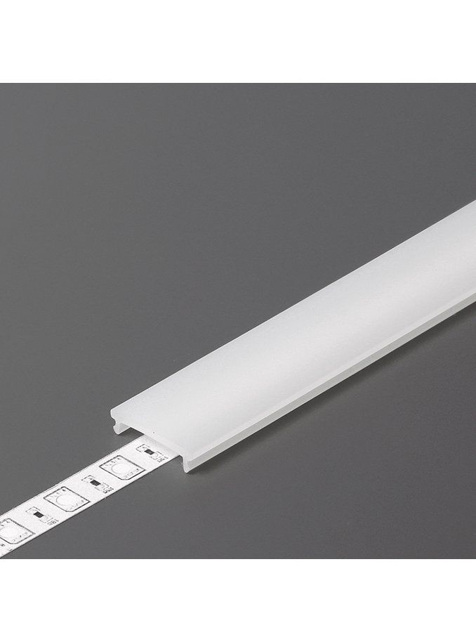 Abdeckung für LED-Profil - F - Click - 3m - Opal