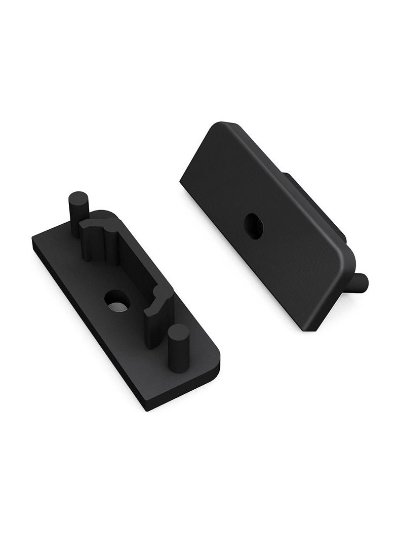 Endstücke für SURFACE14 Gen2 - Schwarz m. Loch - 20 Stk.