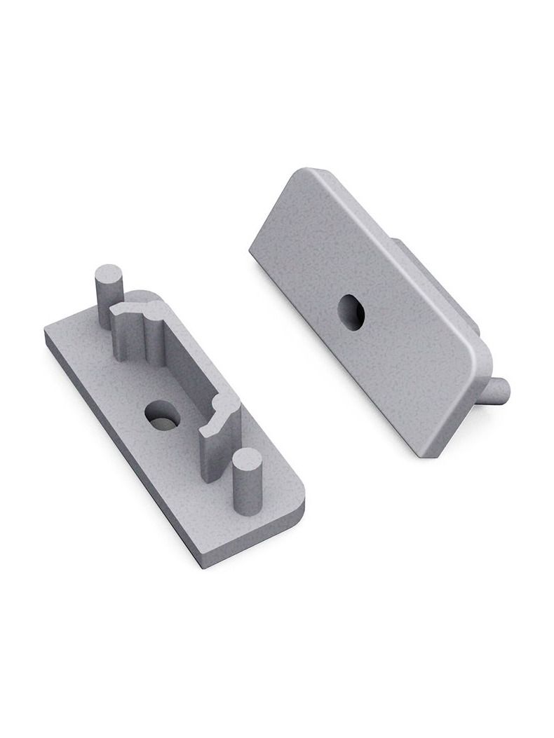 Endstücke für SURFACE14 Gen2 - Silber m. Loch - 20 Stk.