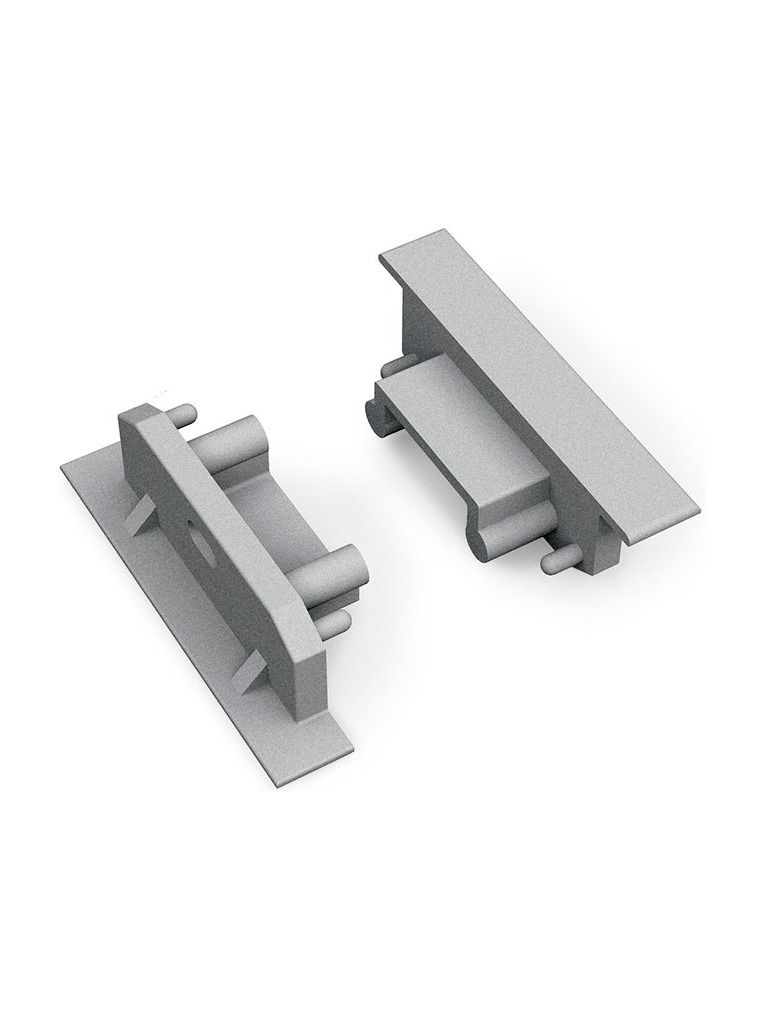 Endstücke für GROOVE14 Gen2 SQ - Silber m. Loch - 20 Stk.