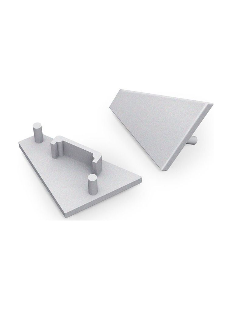 Endkappen für CORNER14 Gen2 - 20 Stk. - Silber