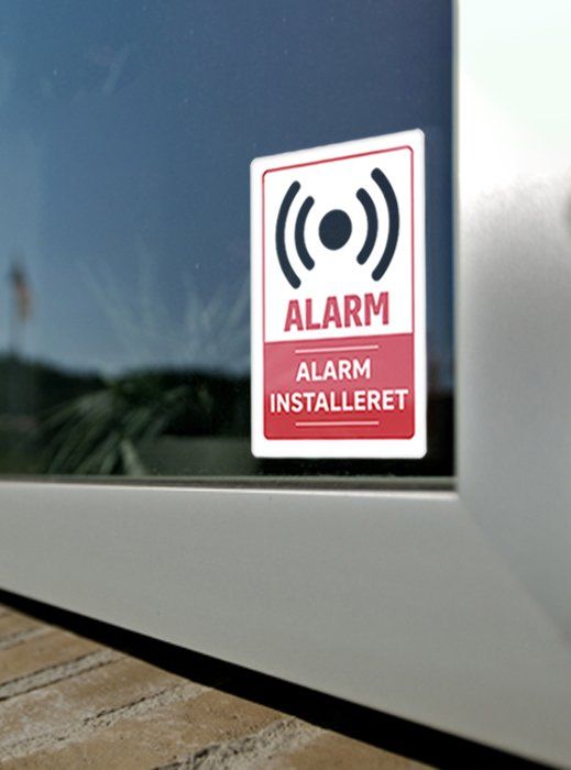 Alarmaufkleber - Modell 3 (Alarm installiert)