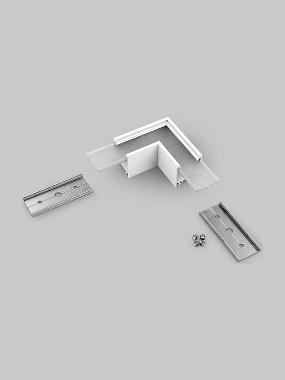 Eckverbinder für LED-Profil LINEA20 - 90° - Weiß