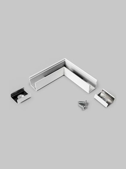 Winkel für LED-Profil SMART10 - 90° - Weiß