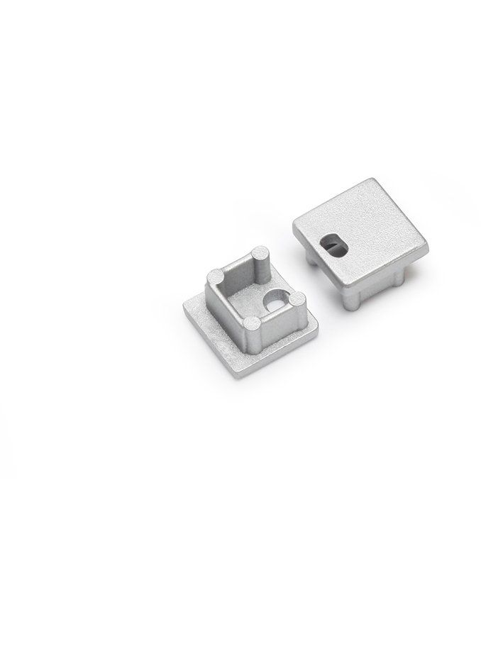 Endkappen für SMART10 - Silber mit Loch - 20 Stk.