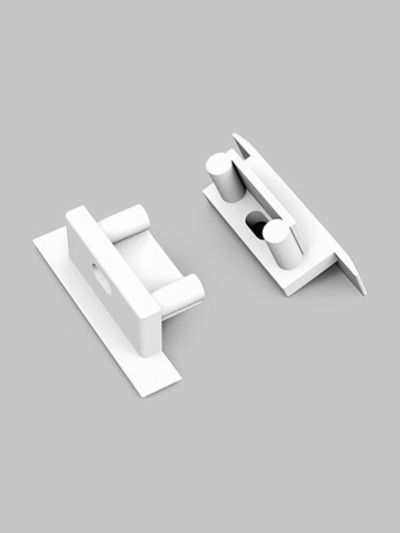 Endkappen für BEGTIN12 Gen2 SQ - Weiß mit Loch - 20 Stk.