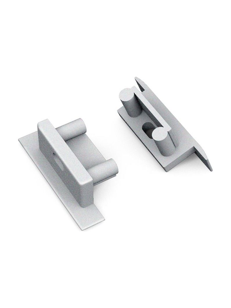 Endkappen für BEGTIN12 Gen2 SQ - Silber mit Loch - 20 Stk.