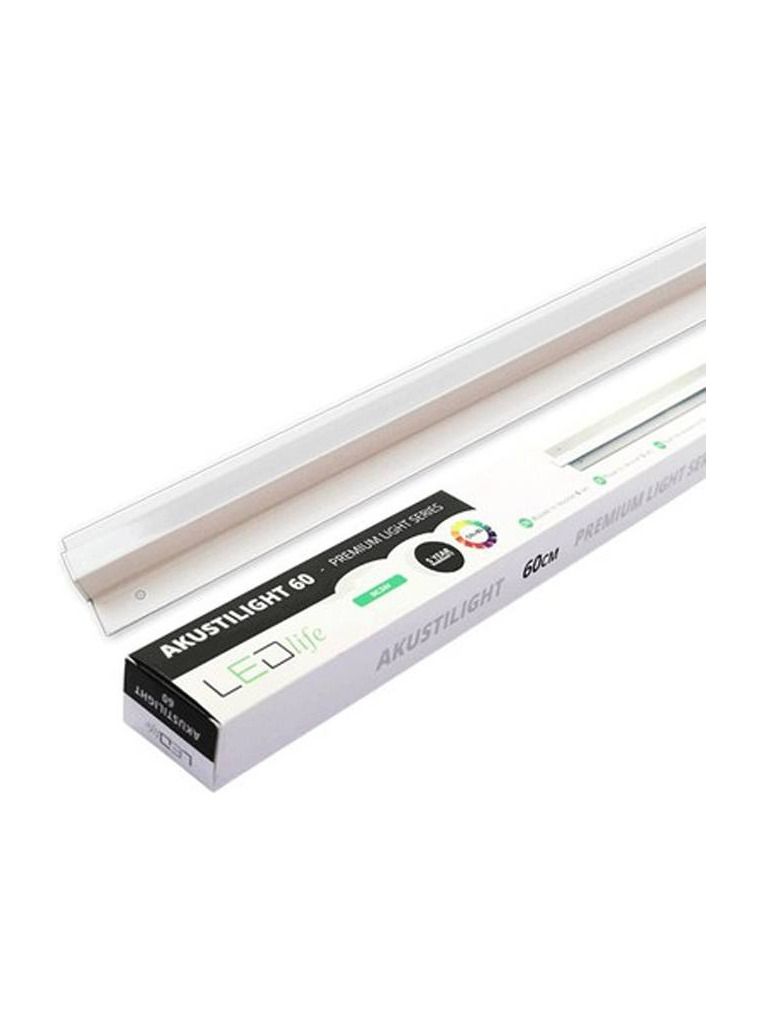 LEDlife - Troldtekt Schiene - 120 cm - 35W - 3000K - Akustilight für Troldtekt - flächenbündig - 24V
