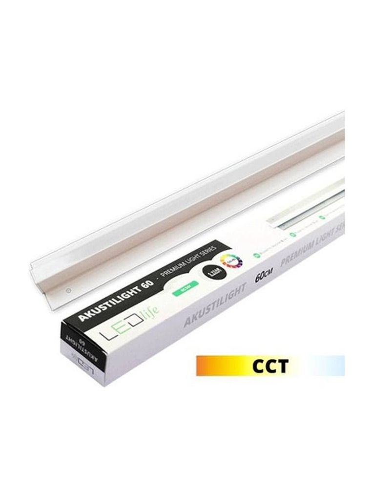 LEDlife - Troldtekt-Schiene - 60 cm - CCT - 19W - Akustilight für Troldtekt - 24V - RA93