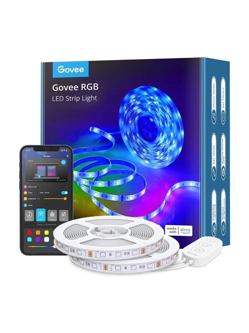 Govee - RGB Smart Wi-Fi and Bluetooth LED-Streifen - 10 m