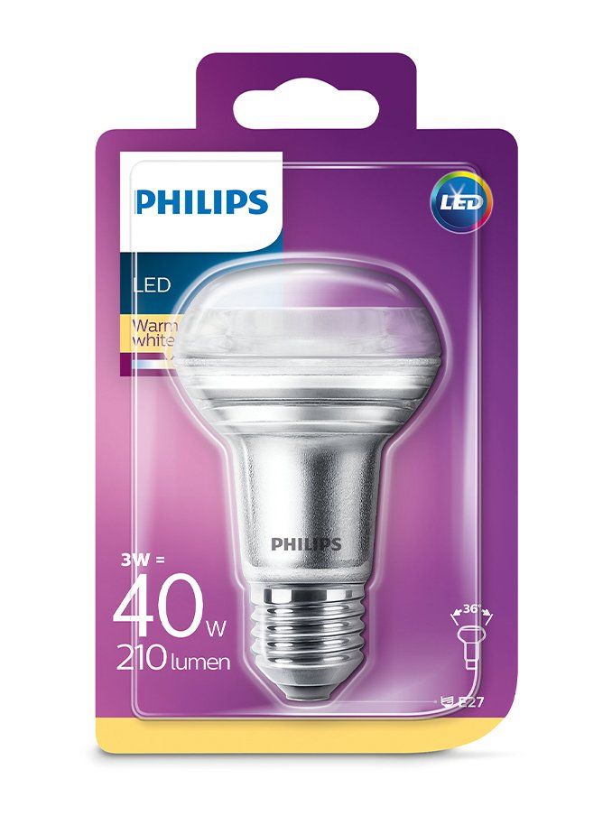 E27 - Philips LED-Reflektorlampe - 3 W
