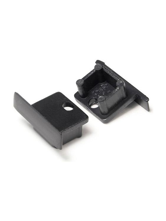 Endkappen für SMART-IN10 - Schwarz m. Loch - 20 Stk.