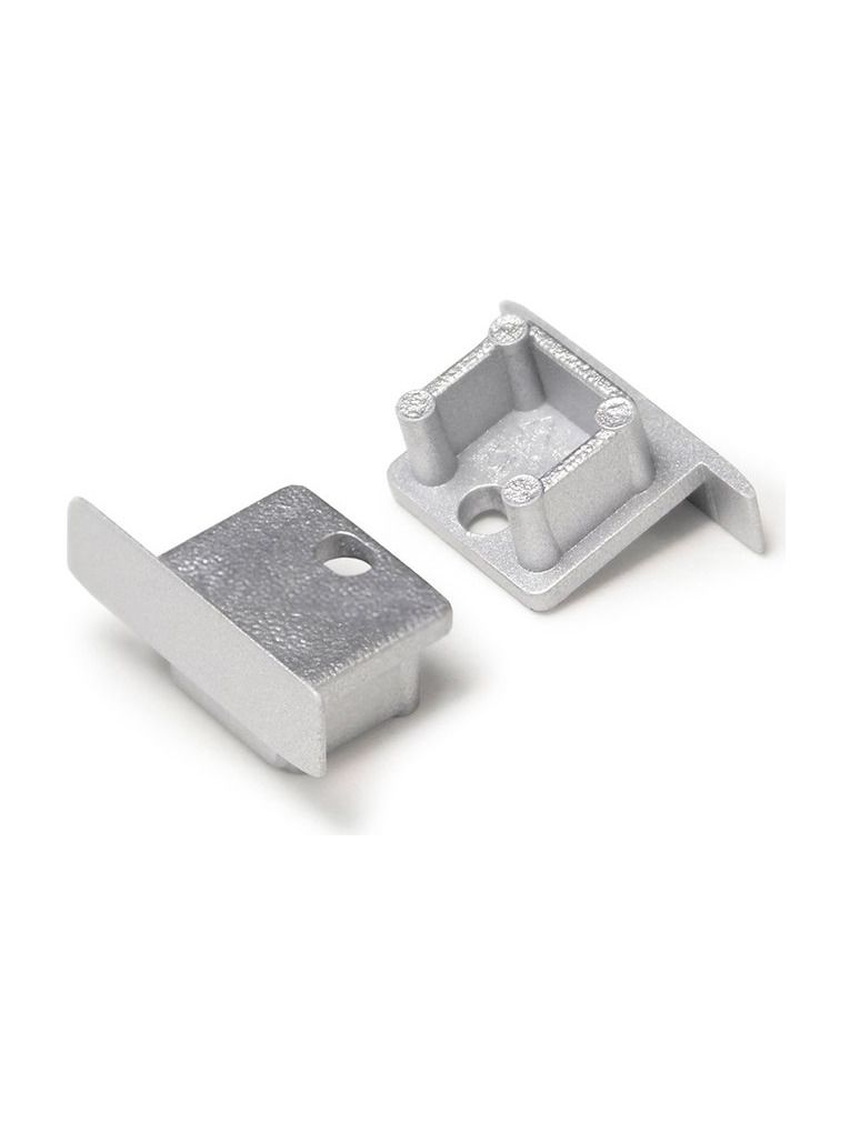 Endkappen für SMART-IN10 - Silber mit Loch - 20 Stk.