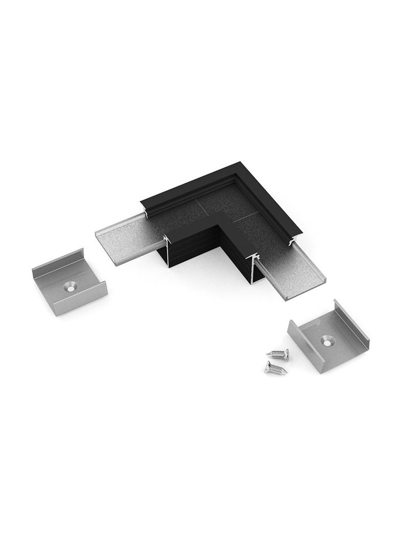 Winkel für LED-Profil LINEA-IN20 - 90° - Schwarz