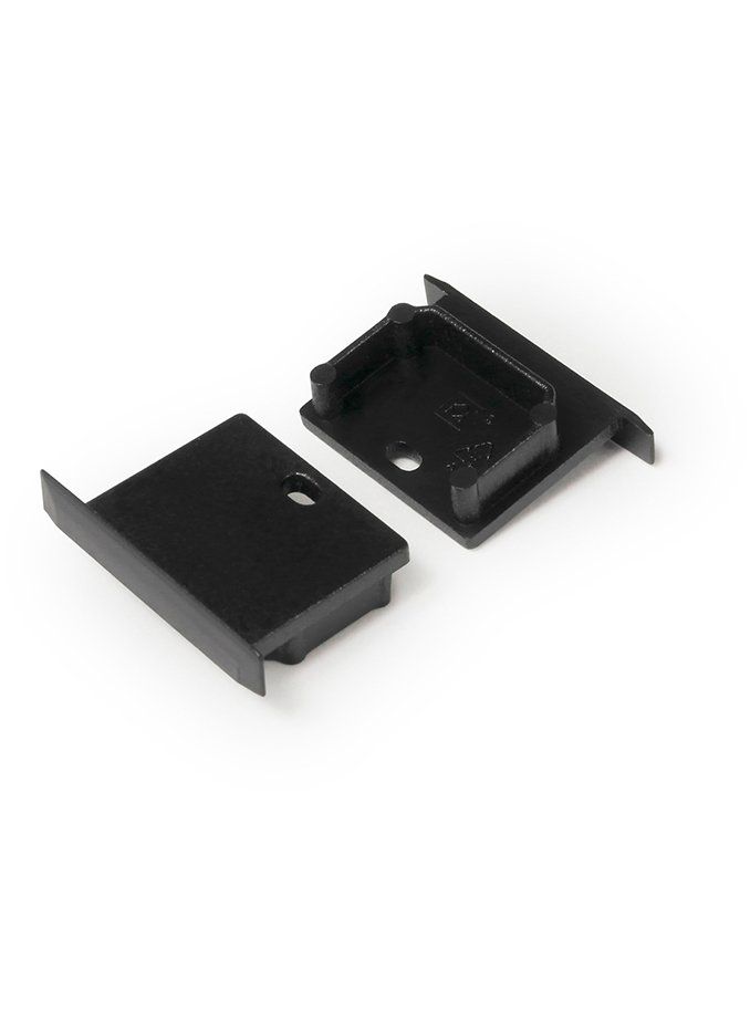 Endkappen für LINEA-IN20 - Schwarz m. Loch - 20 Stk.