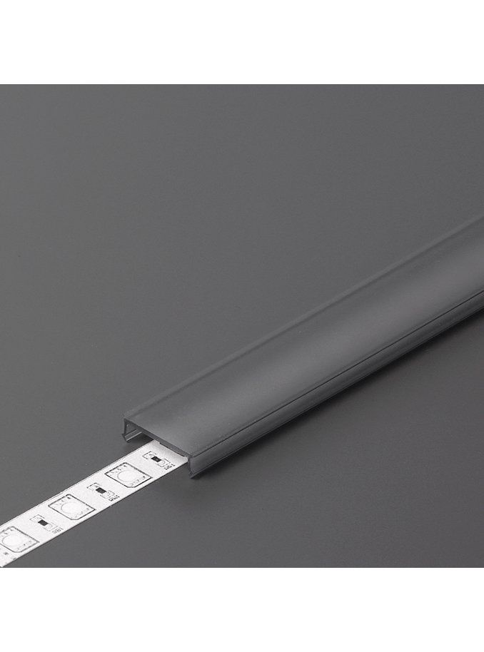 Abdeckung für LED-Profil - C3 - Click - 2m - Schwarz