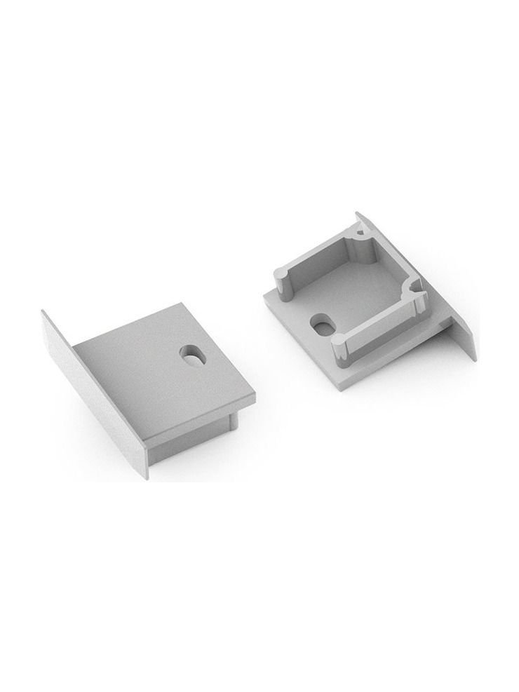 Endkappen für SMART-IN16-BC3 - Silber mit Loch - 20 Stk.