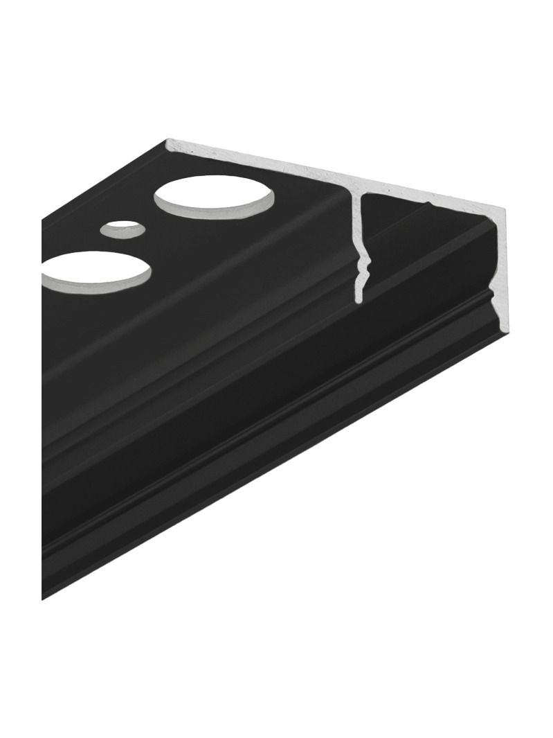 LED-Profil UNI-TILE12 180° - 3m - Schwarz