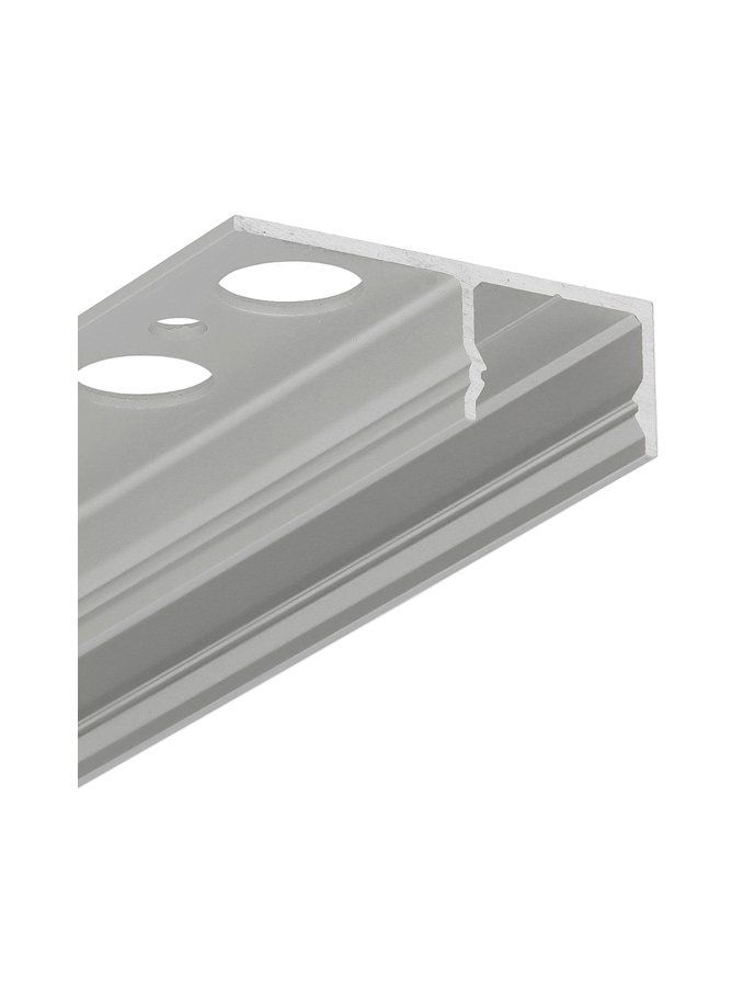 LED-Profil UNI-TILE12 180° - 4m - Eloxiert