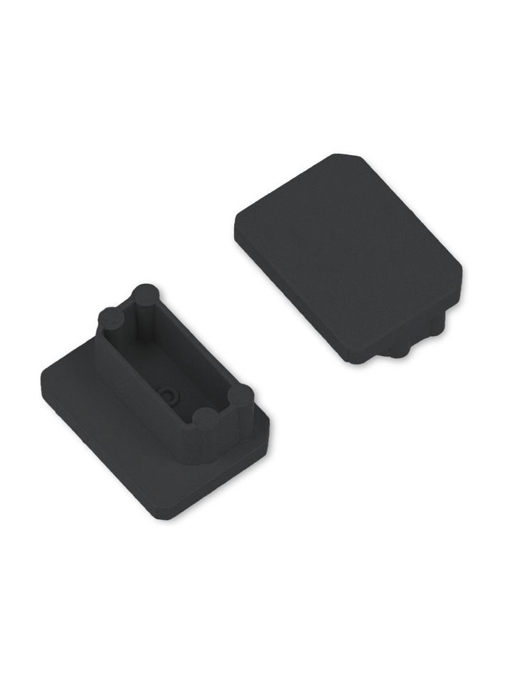 Endkappen für UNI-TILE12 - Schwarz - 20 Stk