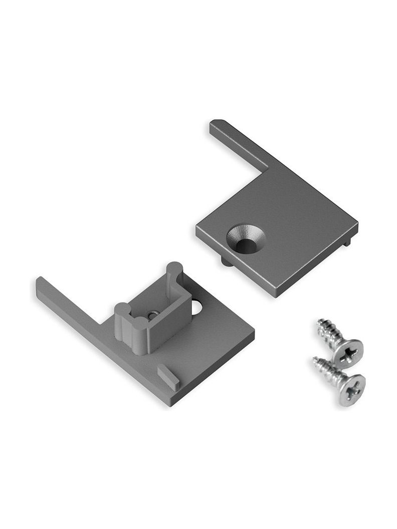 Endkappe für UP-TILE10 - Silber - 20 Stk