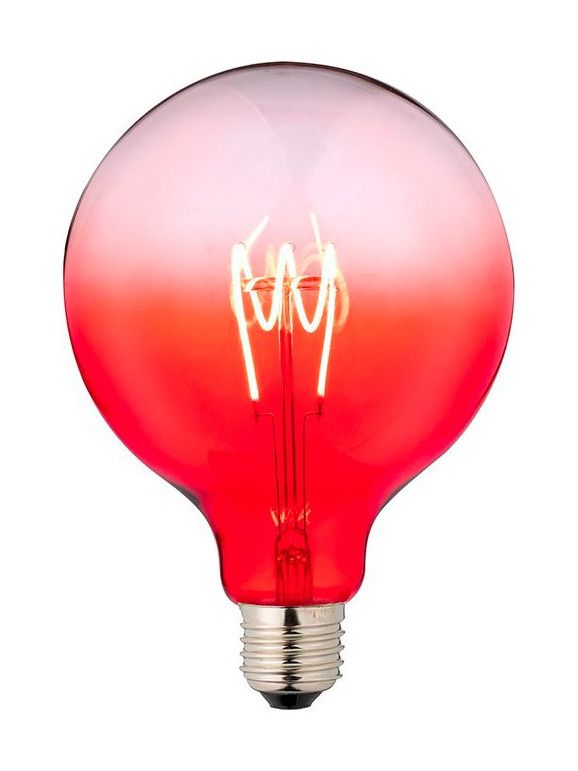 E27 - SPL FleX Globe Colored - Rot - Ø:125mm - 2200K - CRI 93 - Dimmbar