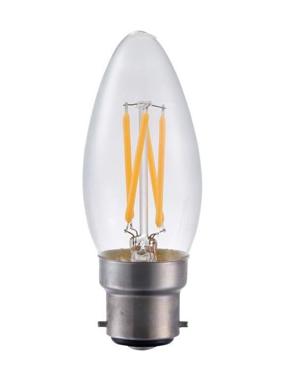 Ba22d - SPL Candle - Klar - 320lm - 2500K - CRI 93 - Dimmbar