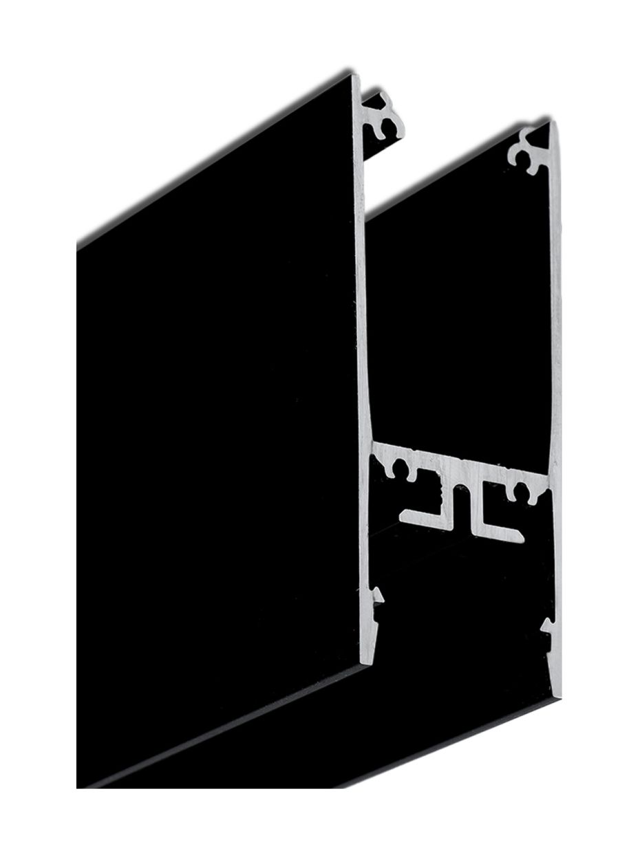 LED-Profil PIXY20-02 - 2m - Schwarz