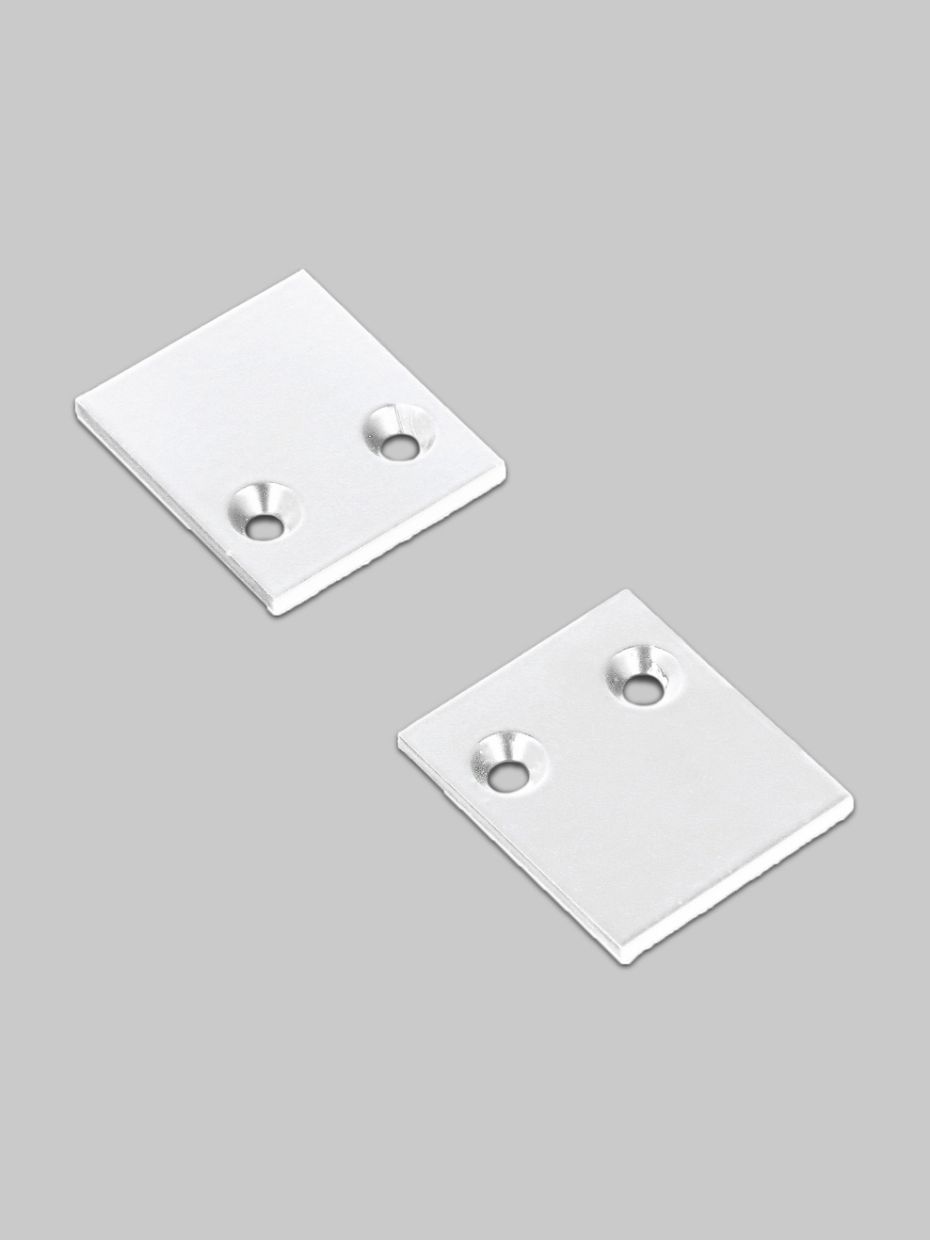 Endkappen für PIXY20-02 - Weiß - Metall - 2 Stk