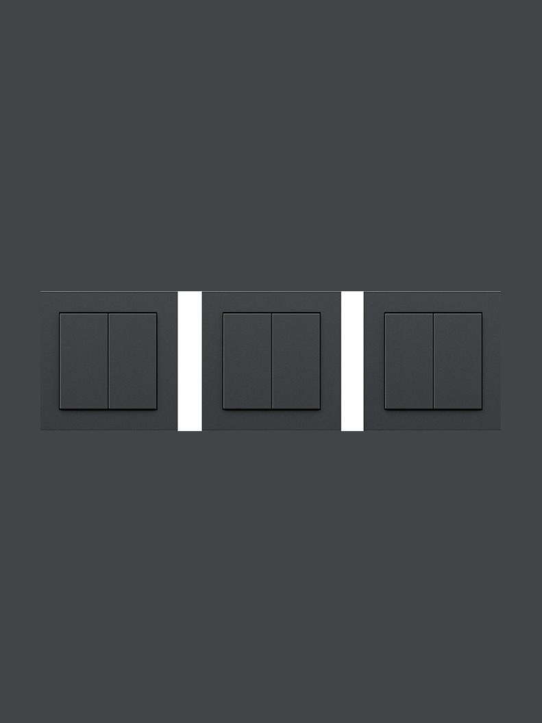 Senic Friends Of Hue Schalter - Mattschwarz - 3er-Pack