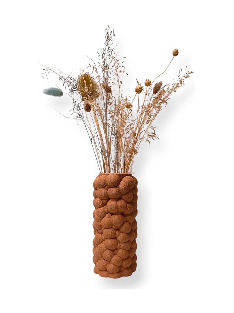 Simiu - PUFFRA - Vase - 20 cm - Karamell