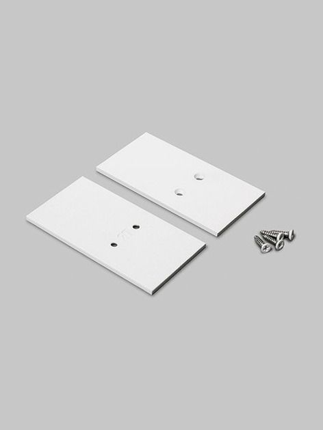 Endkappen für VARIO30-27 - Weiß - Metall - 2 Stk.