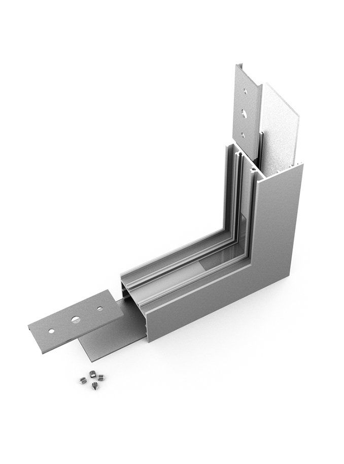 Winkel für LED-Profil VARIO30-02 - 270° - eloxiert - Stehend