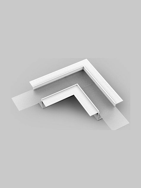 Winkel für LED-Profil VARIO30-05 - 90° - Weiß