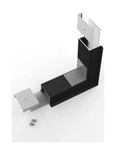 Winkel für LED-Profil VARIO30-07 - 270° - Schwarz - Stehend