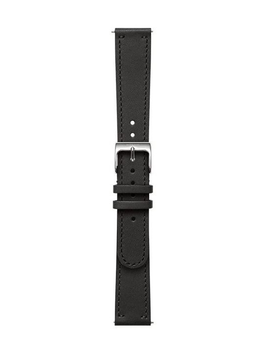 WITHINGS Uhrenarmband für Steel HR & Steel HR Sport (40mm) - Schwarz Leder