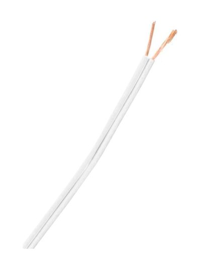 Weiß/Weiß Kabel m. 2 Adern (Mindestabnahme: 10 Meter)